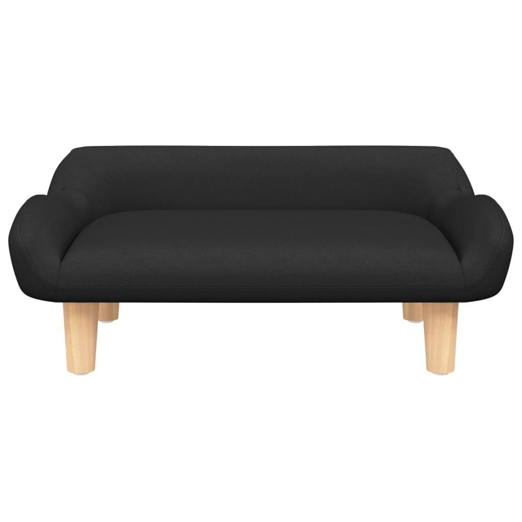 vidaXL Kindersofa Kindersofa Schwarz 70x40x24 cm Stoff Kindercouch Kindermöbel Kinderzim
