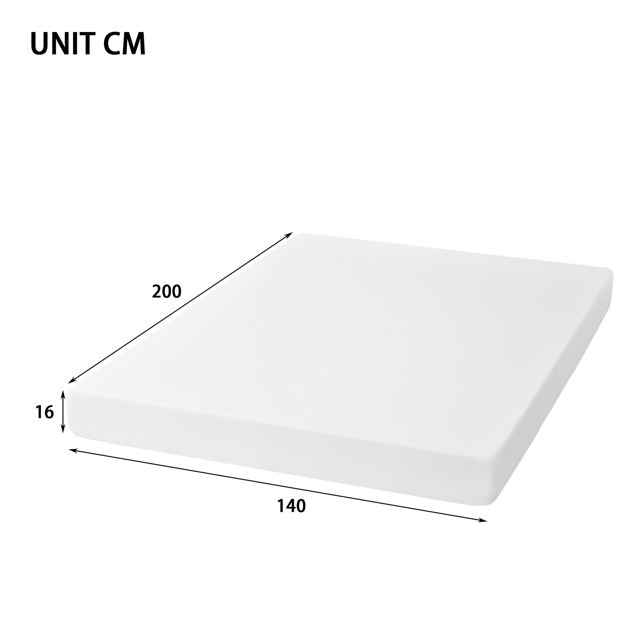 DEEP POWER Massivholzbett Holzbett Futonbett Massivholz 140x200cm Doppelbett Mit Matratzen Bett
