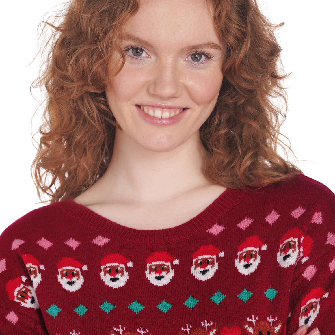 Damen Strickpullover mit Weihnachts-Motiven