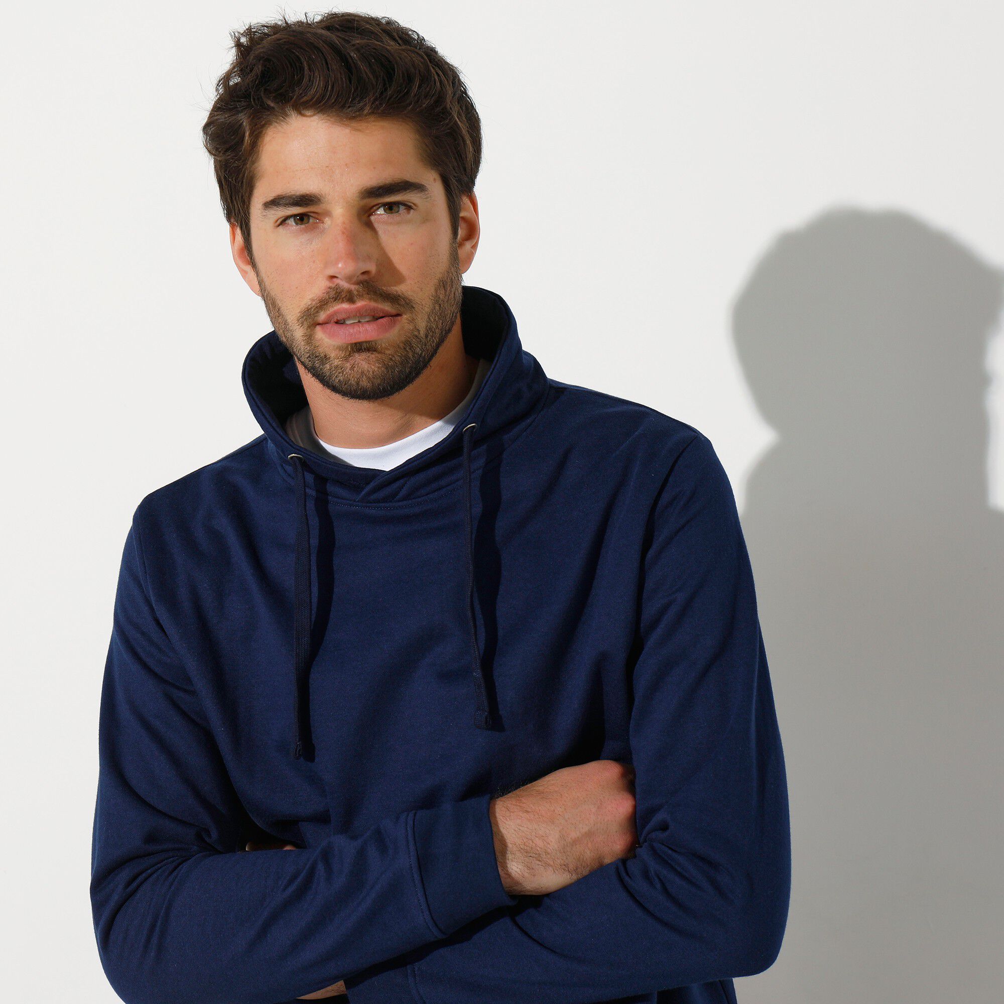 Sweat molleton col montant croisé