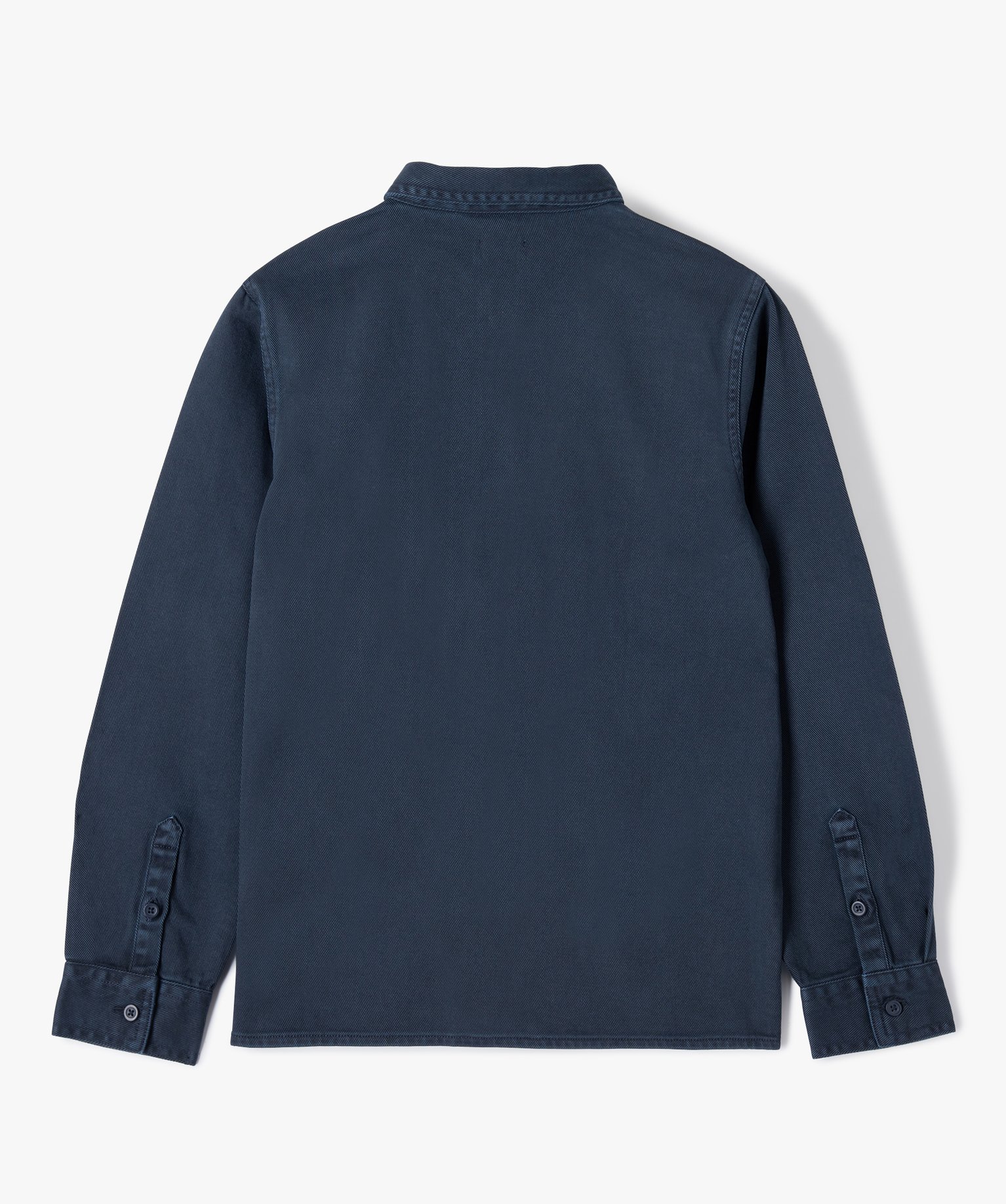 Chemise Garçon à manches longues en twill épais au colori... marine | GEMO