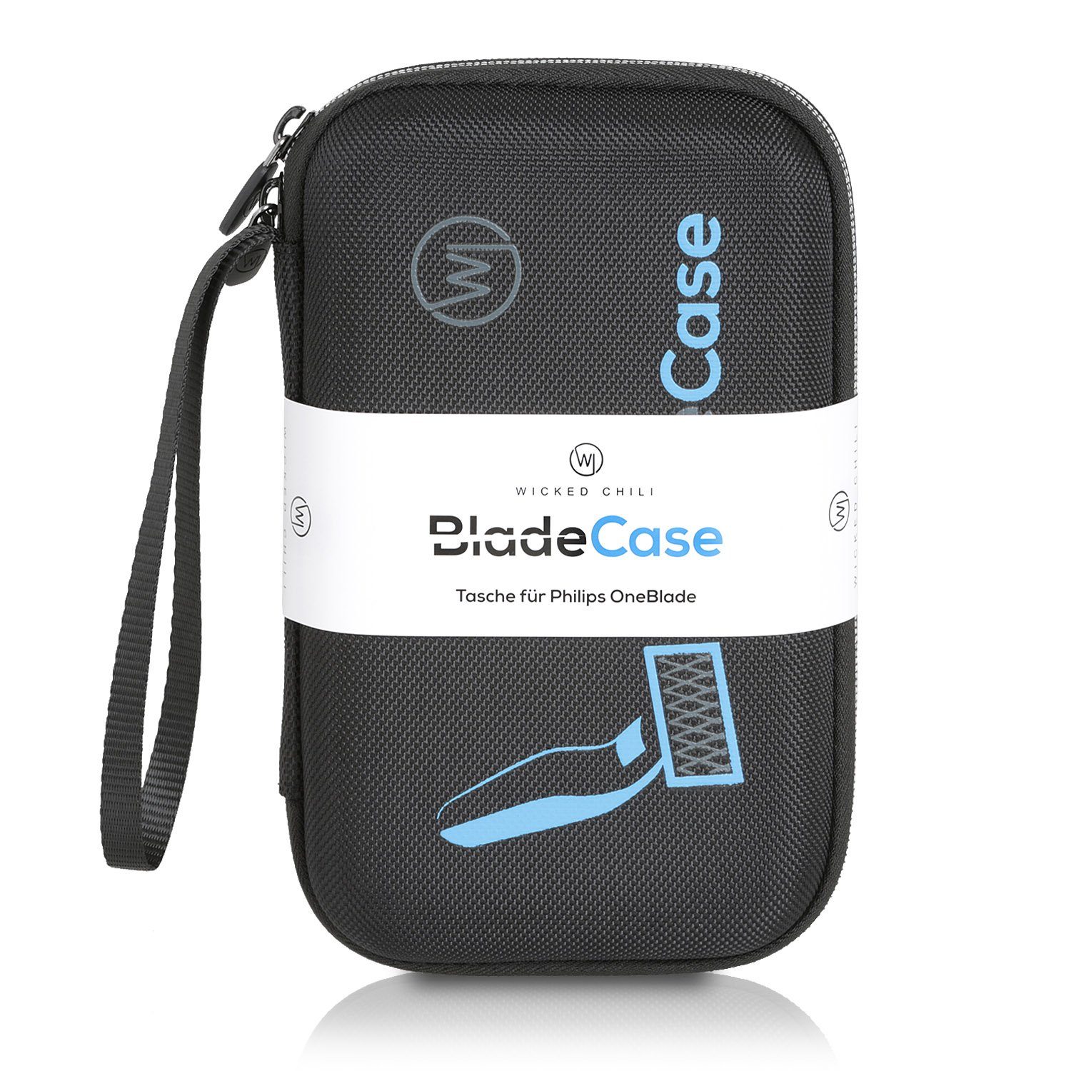 Wicked Chili Rasierer-Etui Case / Tasche für Philips OneBlade QP25xx & QP26xx n.Z., Hard-shell Schutzhülle / Strapazierfähiges Material / Passgenau / Inla