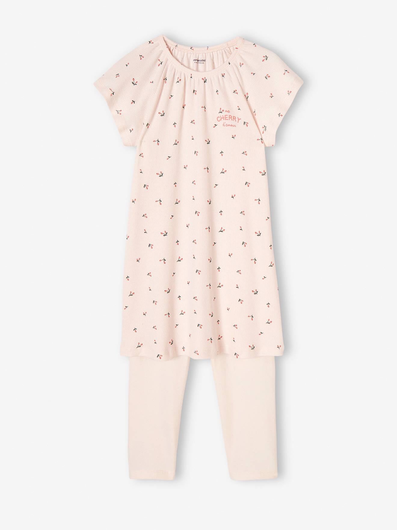 Chemise de nuit en maille côtelée 