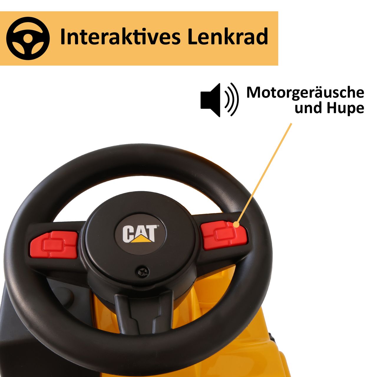 Lemodo Rutschauto Kinderbagger, Bagger zum draufsitzen