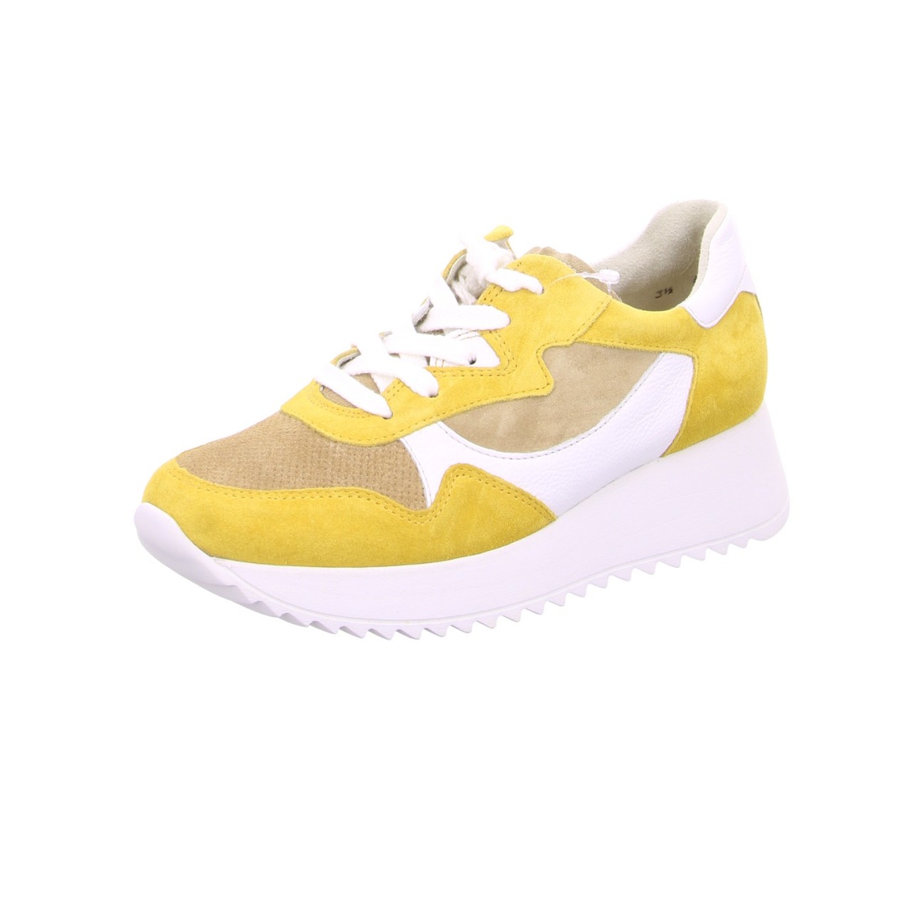 PAUL GREEN Sneaker gelb marigold grain Soft Suede