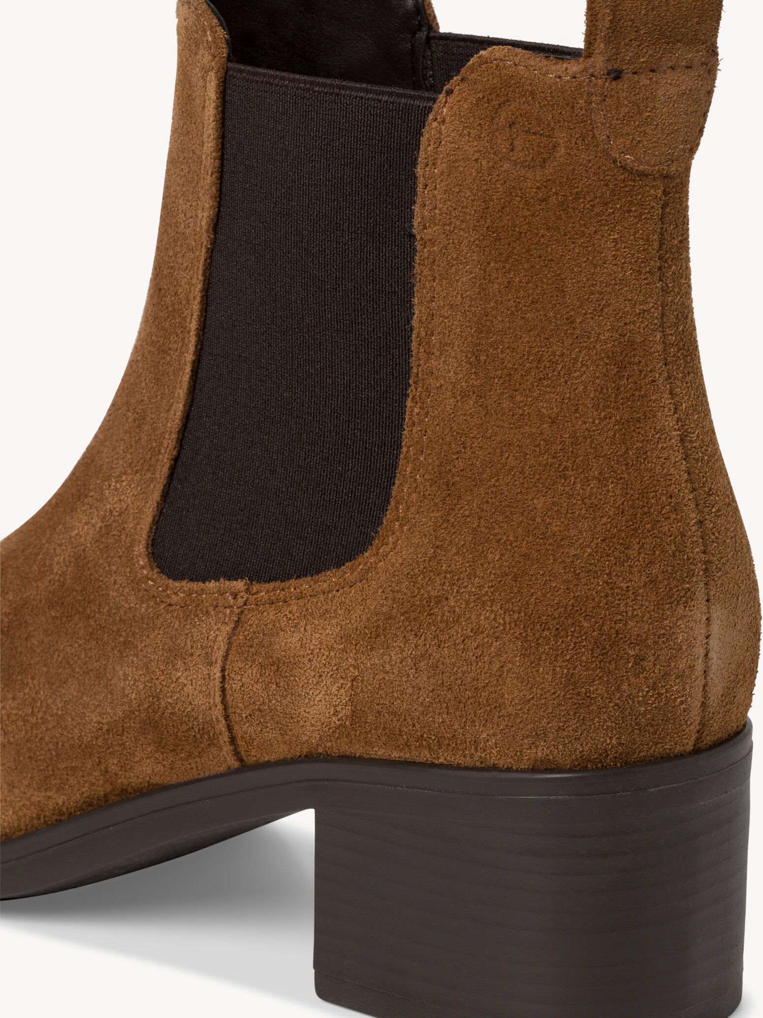 Bottine Chelsea en cuir - marron