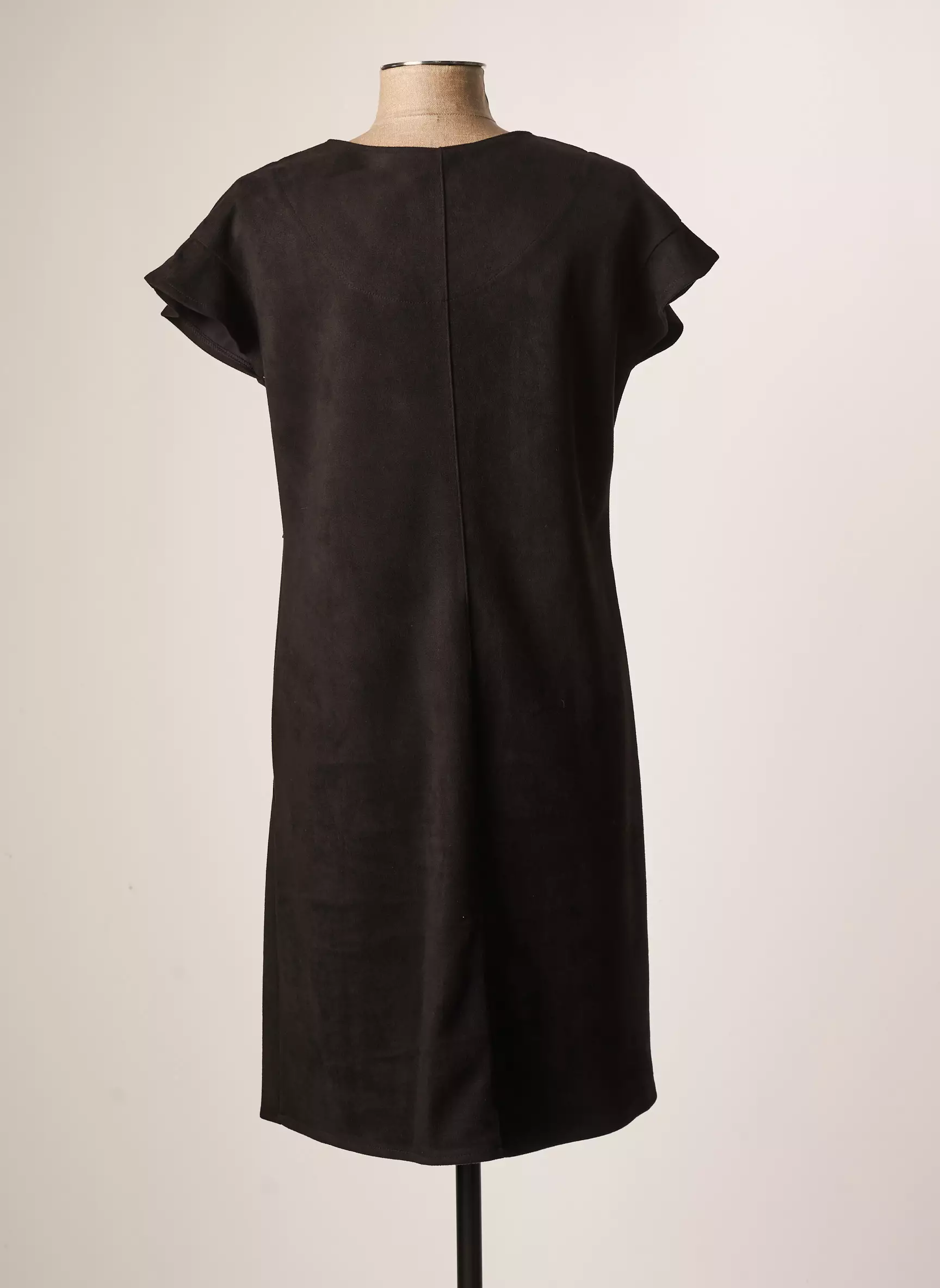 Vetistyle Robes Mi Longues Femme couleur noir