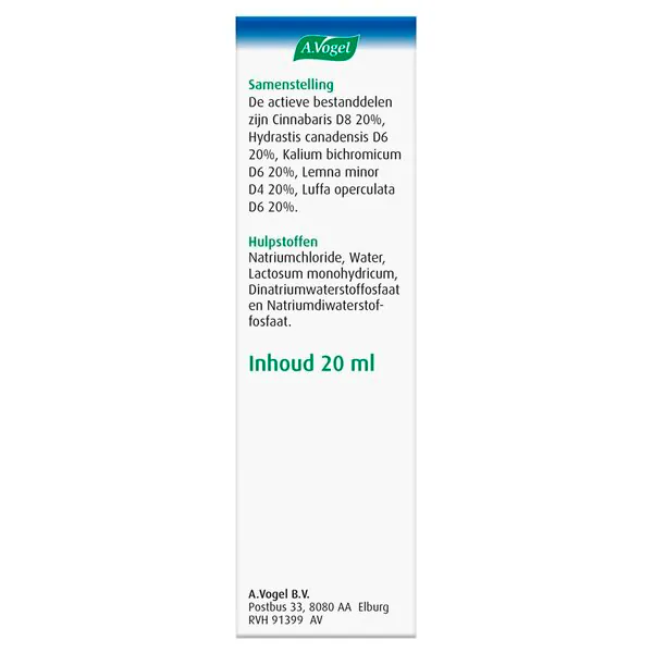 A.Vogel Cinuforce nenäsumute homeopaattinen lääke - 20ml