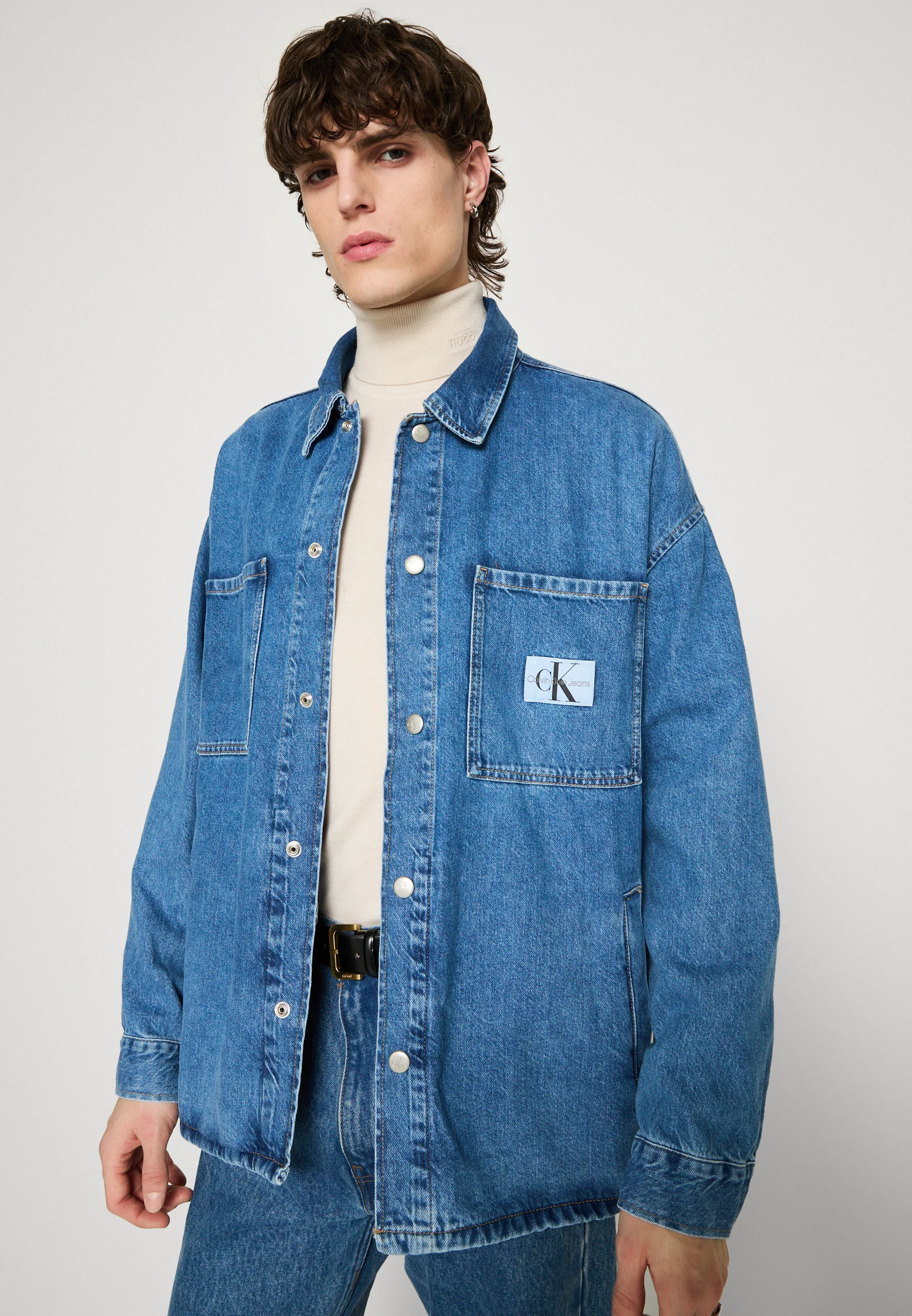 Calvin Klein Jeans SOBRECAMISA OVERTamaño - Chaqueta vaquera