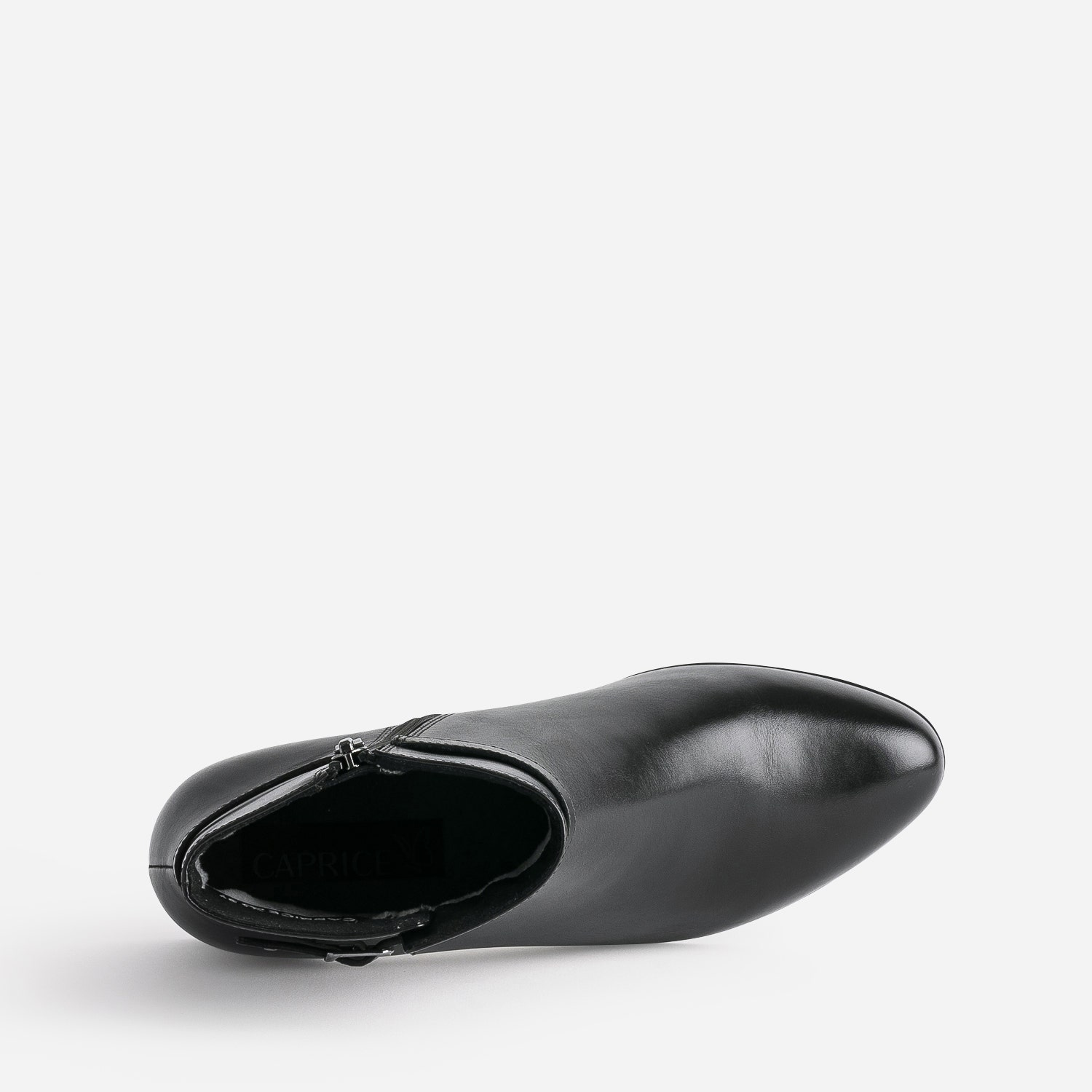 Boots CAPRICE noir en cuir esprit jodhpur