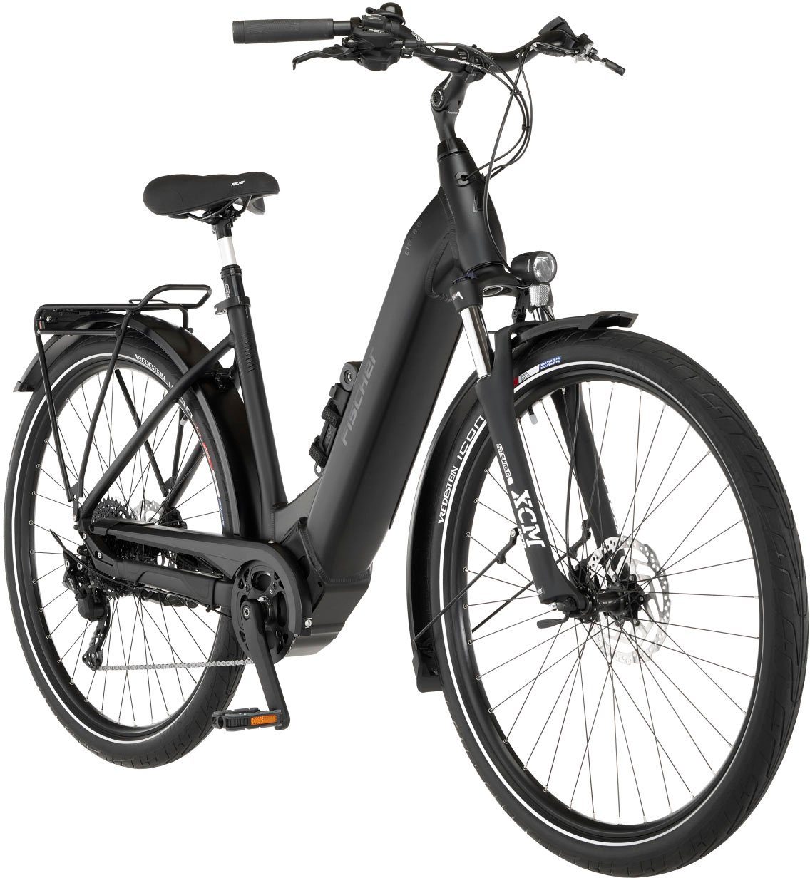 FISCHER Fahrrad E-Bike CITA 8.0I 711, 10 Gang Shimano Nexus Schaltwerk, Kettenschaltung, Mittelmotor, 711 Wh Akku, (Schloss)