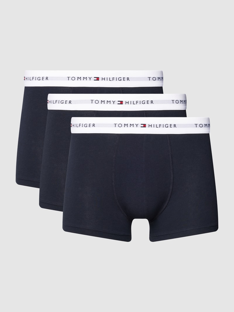 Trunks mit Label-Details im 3er-Pack in dunkelblau