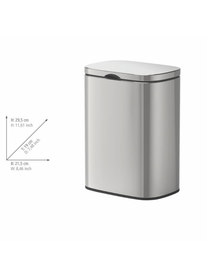 Wenko Wand-Kosmetikeimer Mod. Sare Glänzend 5 L, Wand-Kosmetikeimer Sare Glänzend 5 L in Glänzend günstig kaufen onesize