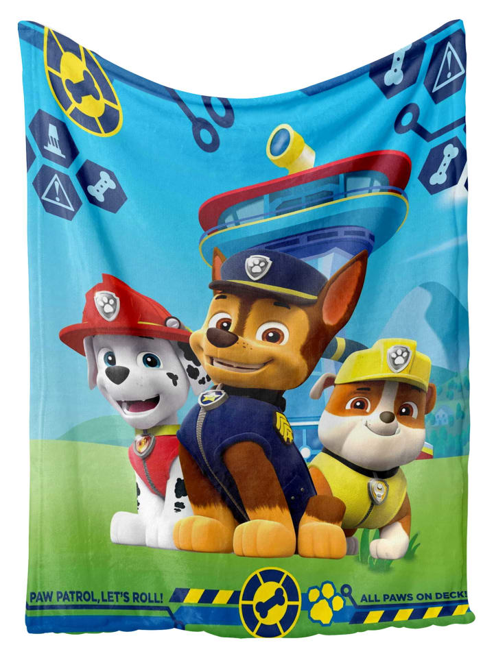 Paw Patrol Decke Paw Patrol in blau günstig kaufen onesize