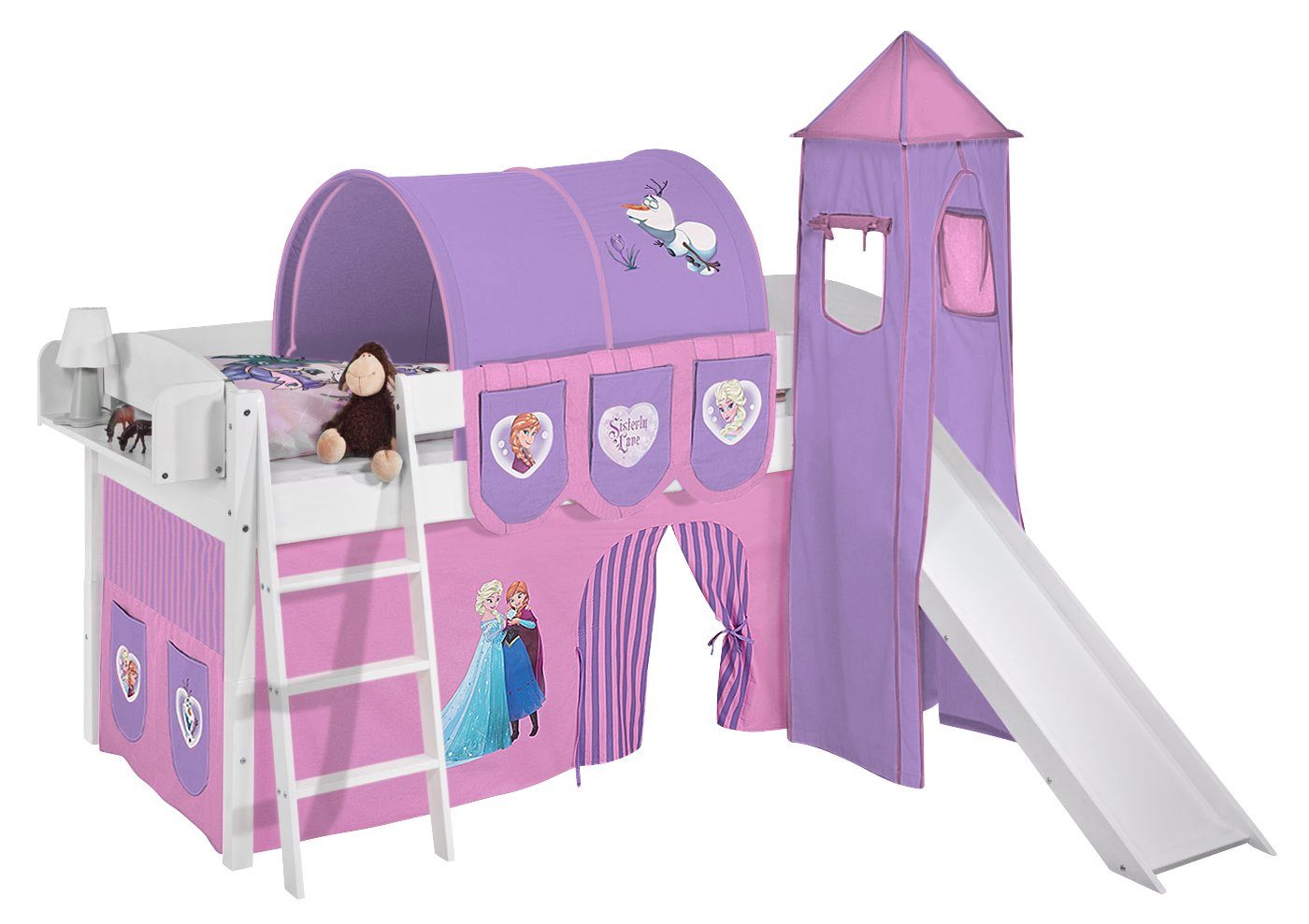 Lilokids Betttasche Hängetaschen Betttaschen Frozen - die Eiskönigin Lila - für Hochbett, Spielbett und Etagenbett - LILOKIDS, 100% Baumwolle