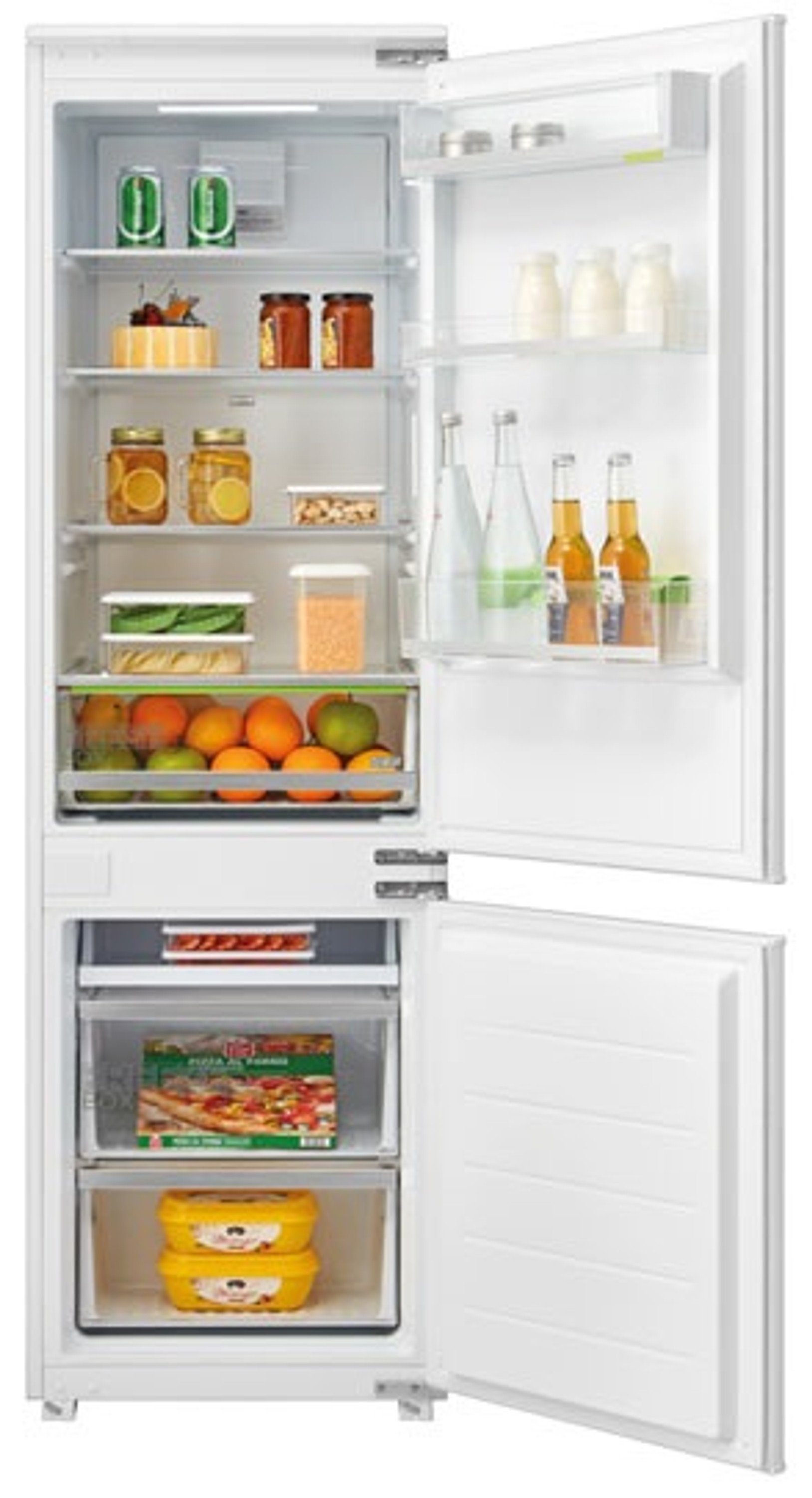 Midea Einbaukühlgefrierkombination KG178SFNF, 177 cm hoch, 54 cm breit, NoFrost, Schlepptür