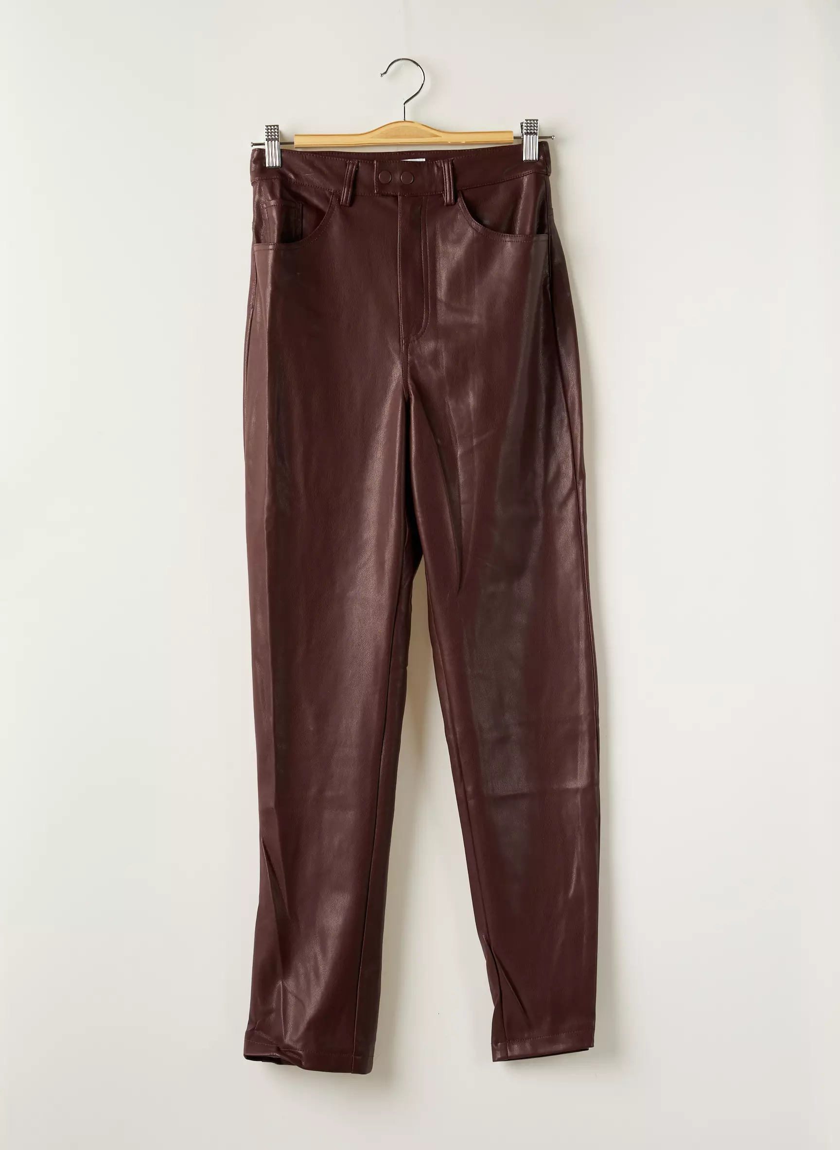 Le Ger Pantalons Droits Femme couleur marron