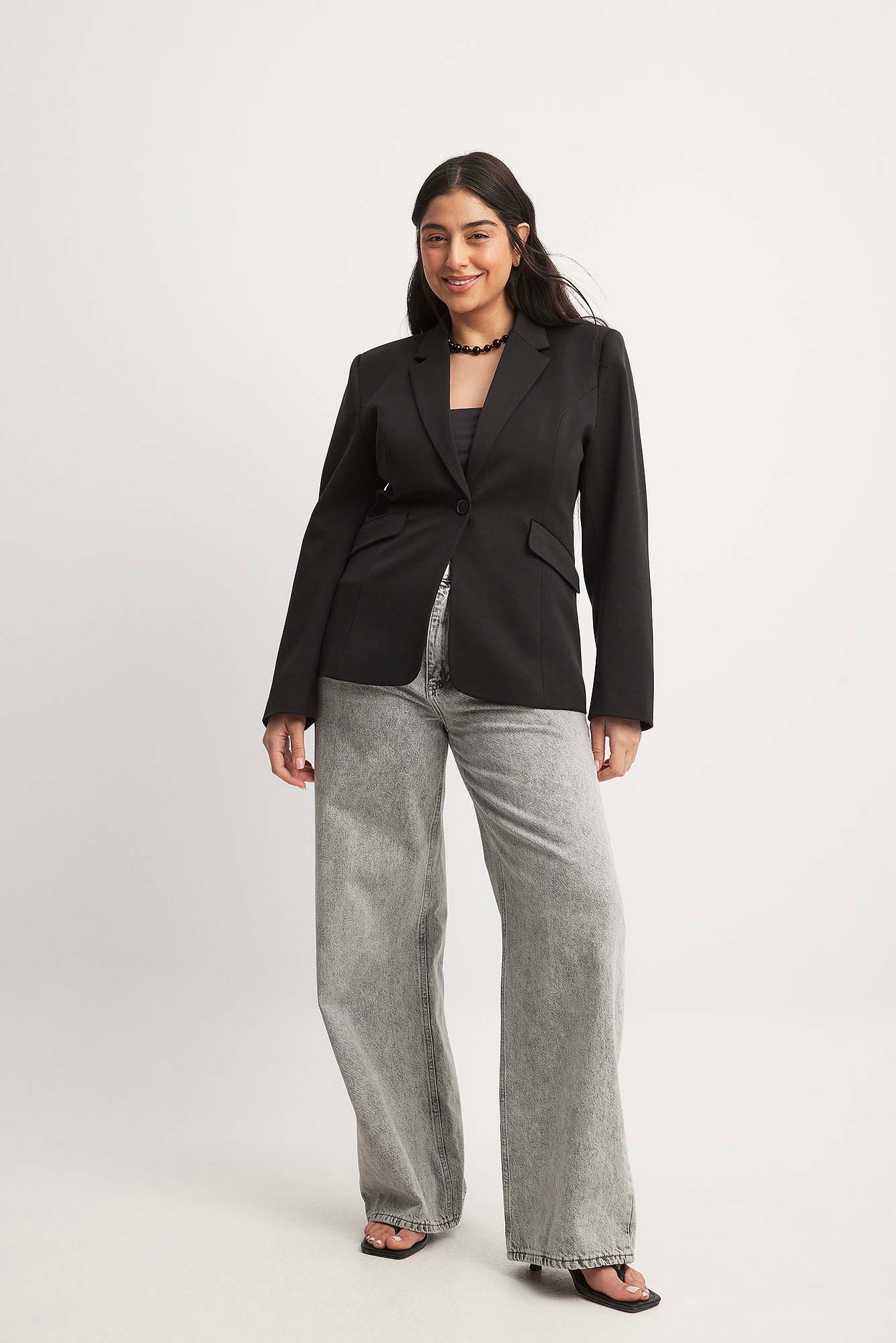 Taillierter Blazer mit einem Knopf
