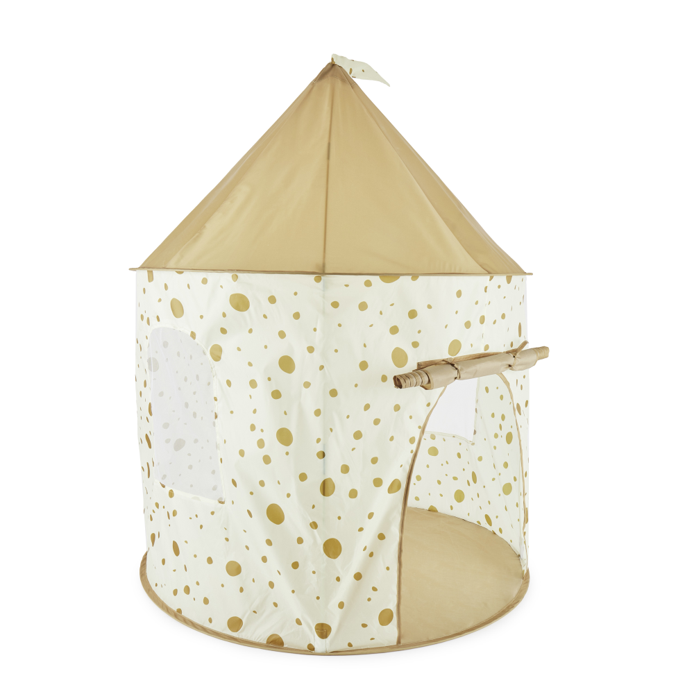 Pop up Spielzelt Dots beige/braun