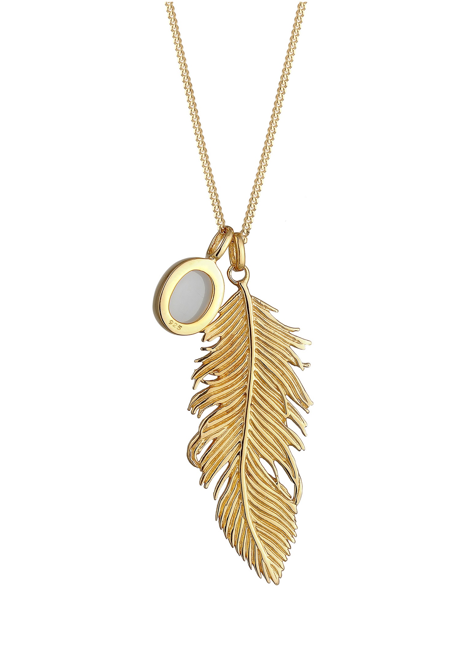 Piuma boho da donna Elli in argento sterling 925