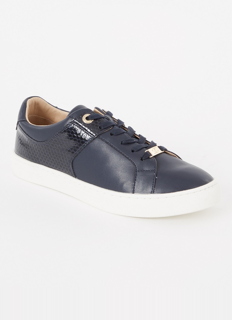 Dune London  Elodic sneaker met crocostructuur