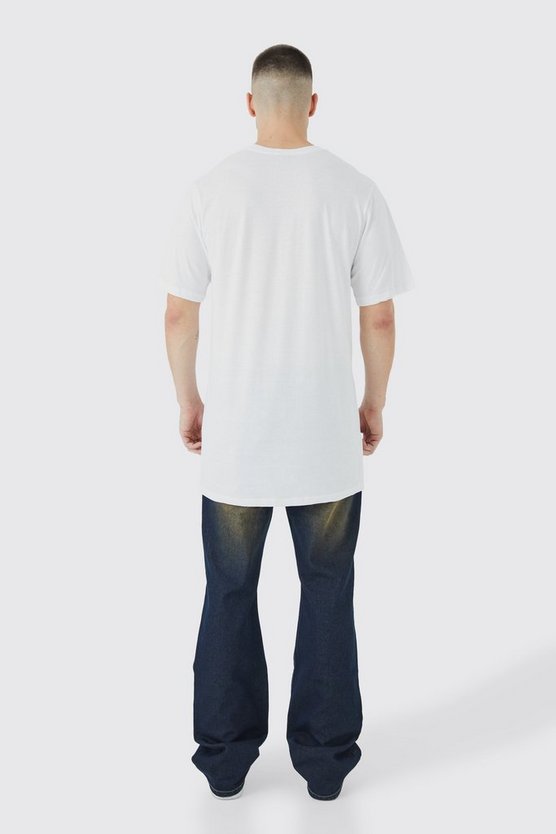 Tall Oversize T-Shirt mit Pour Homme Y2k Stern-Print