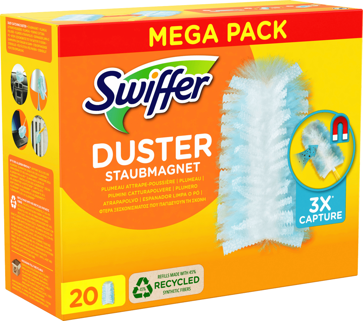 Staubwedelbezüge Staubmagnet Nachfüllpack, 20 St