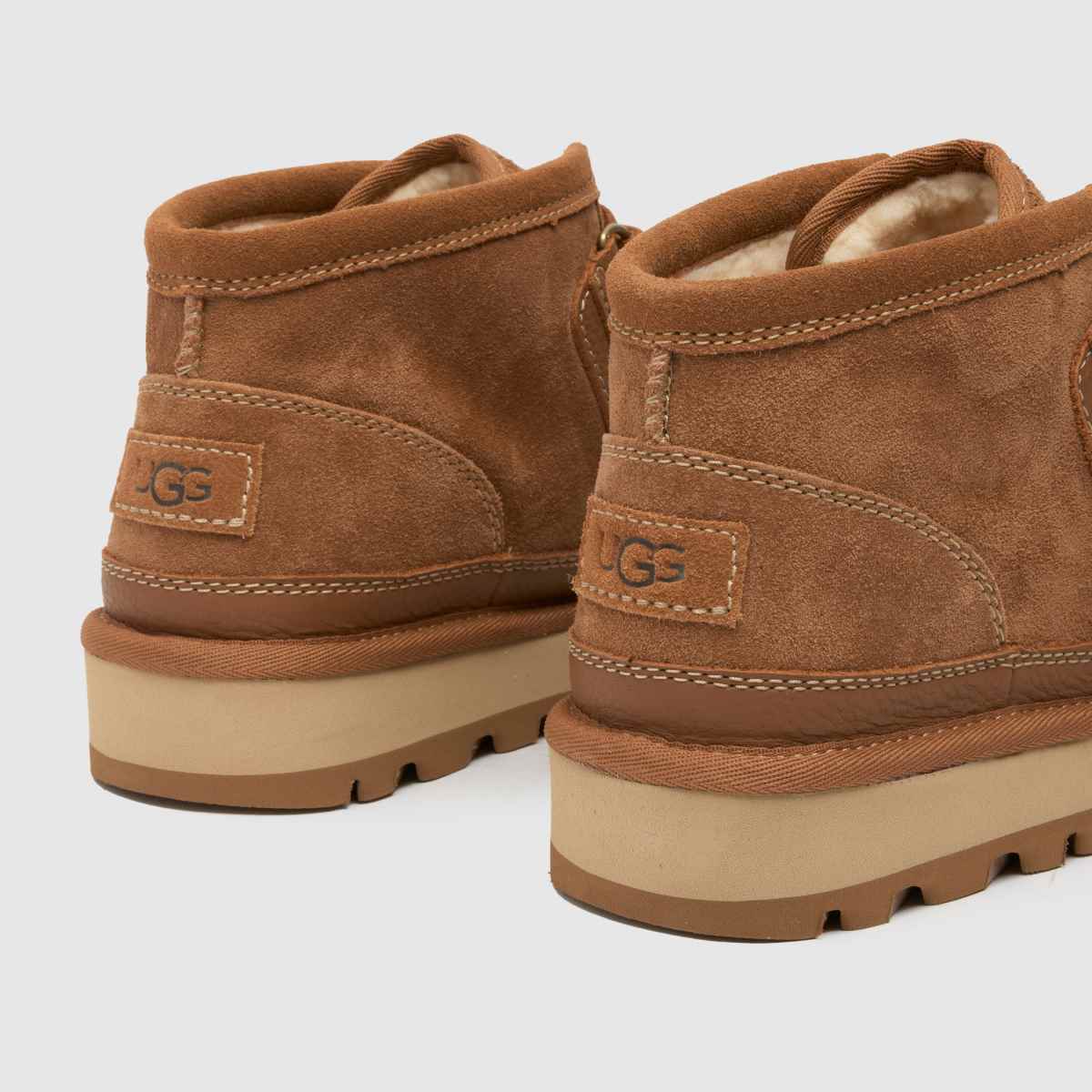 UGG škornji Hayden Moc v kostanjevi barvi
