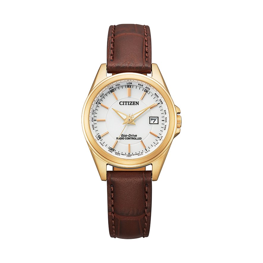 Citizen Damenuhr Leder Sport Eco Drive