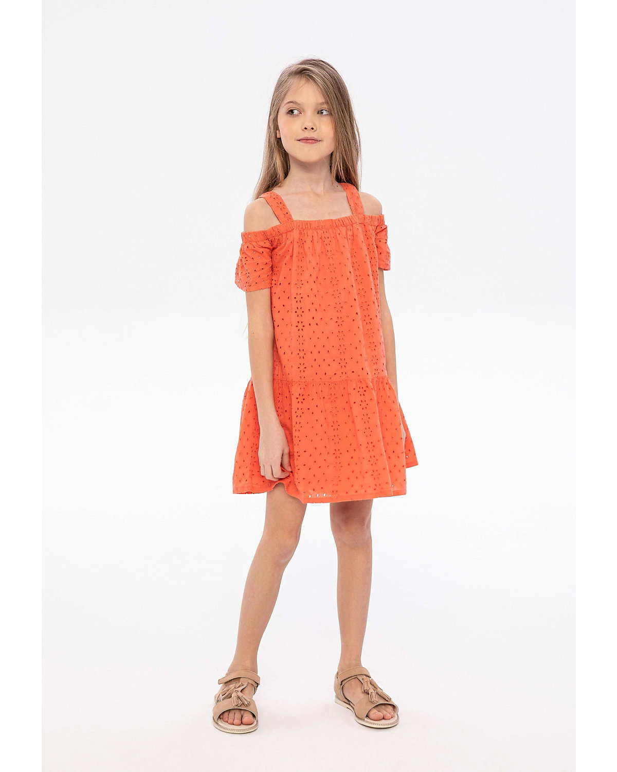 Kleid mit Stickerei für Mädchen (12m-8y) für Mädchen