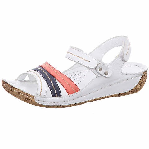 GEMINI Keilsandalen weiss