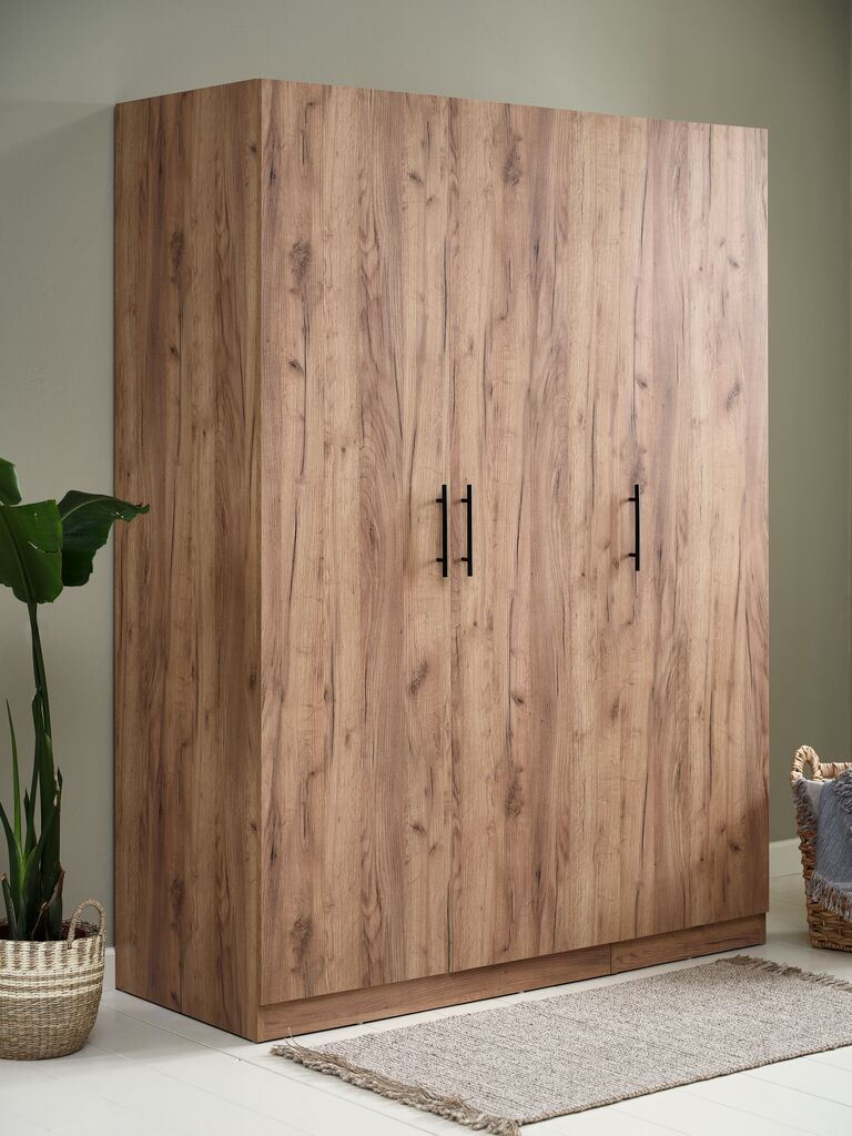 Szafka VIBY 150x200 3 drzwiowa w kolorze dąb naturalny