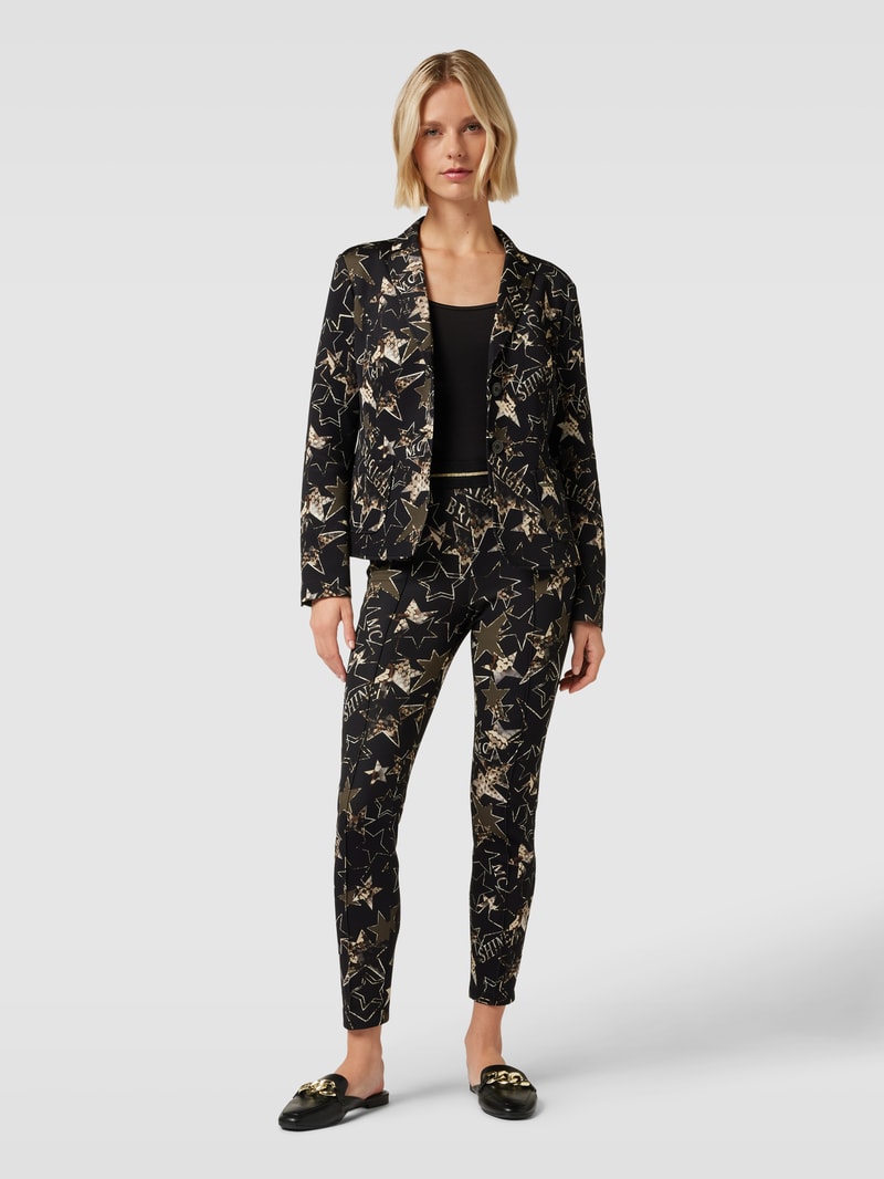 Blazer mit Allover-Muster in khaki
