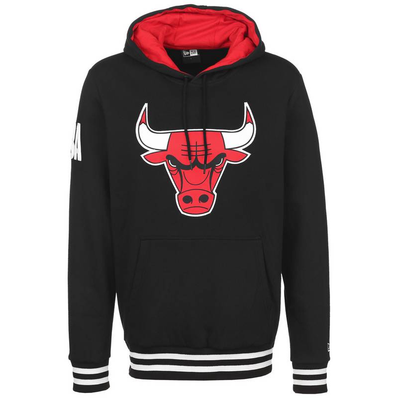 New Era NBA Bold Logo Chicago Bulls Hoodie Herren