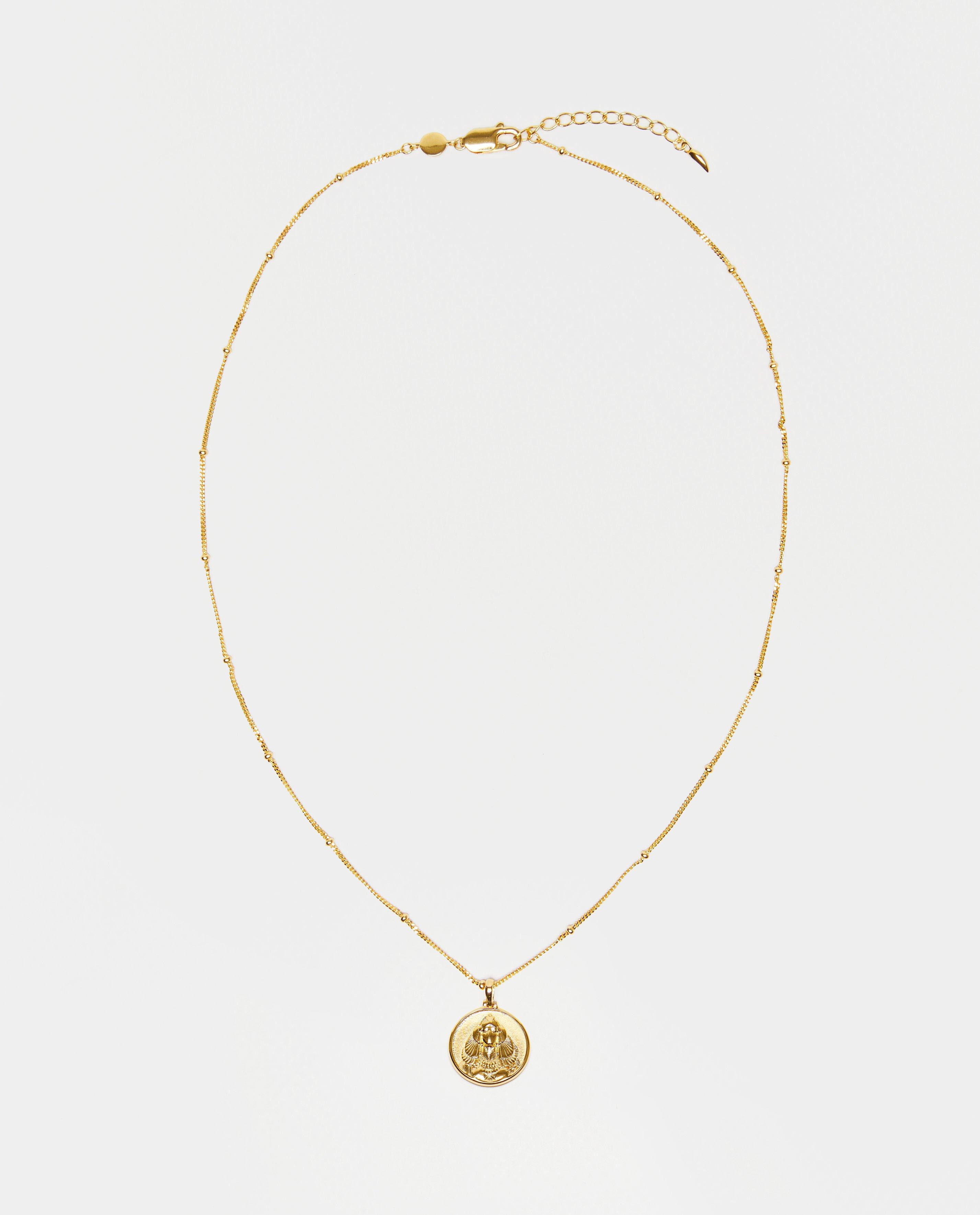 Colier Cleo placat cu aur gri