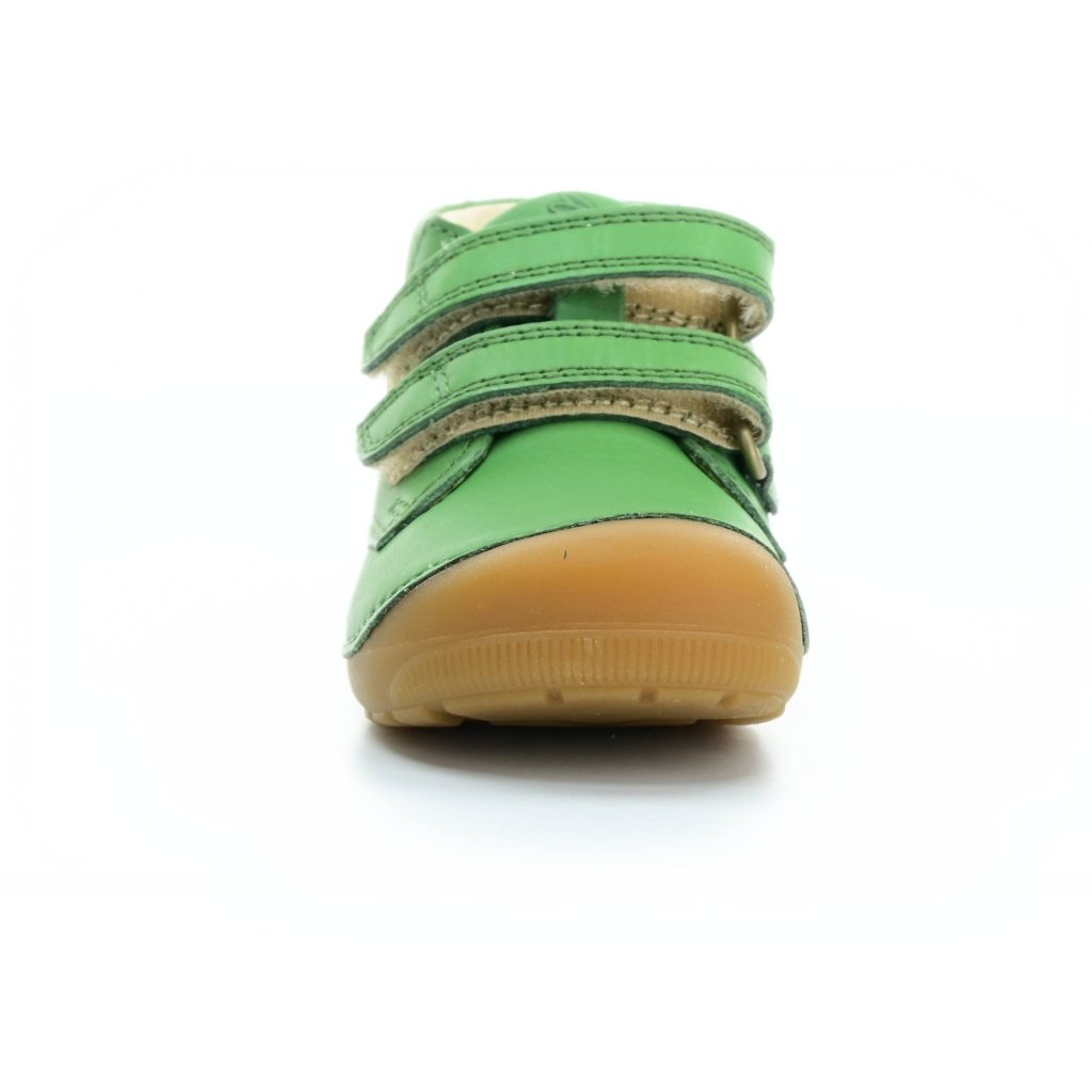 Bundgaard Petit Velcro Green grüne Mid Cut Barfußschuhe