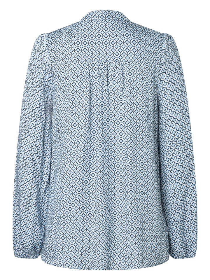 More & More Printbluse in hellblau günstig kaufen