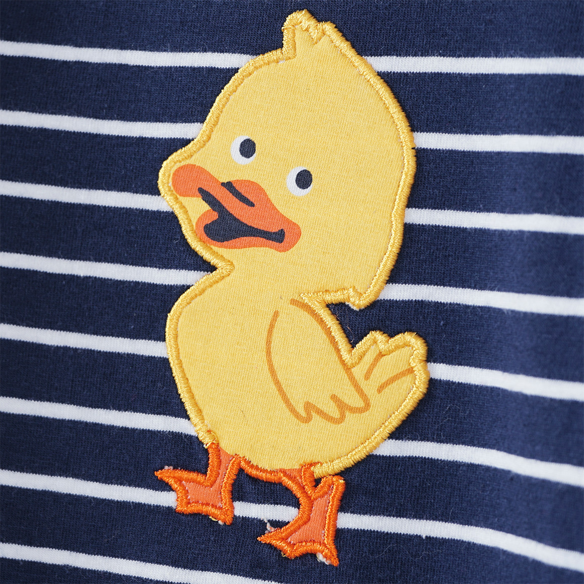 Baby Langarmshirt mit Entchen-Applikation