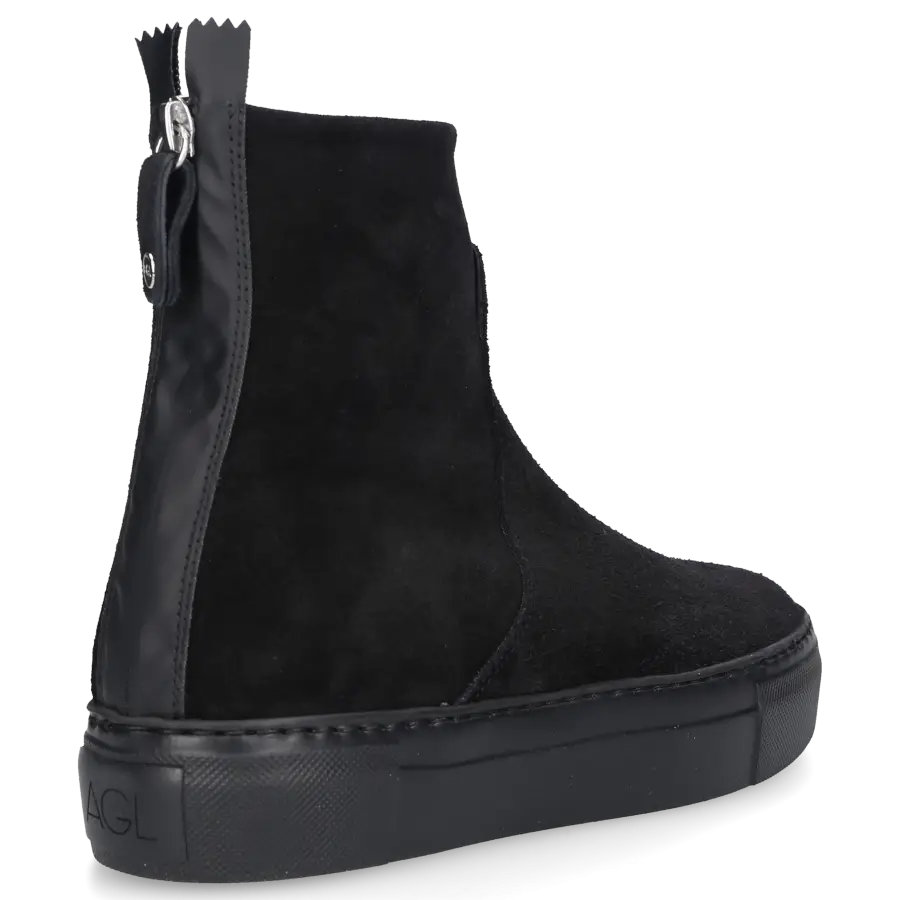 AGL Attilio Giusti Leombruni - Klassische Stiefeletten MEGHAN BOOTIE Veloursleder - schwarz
