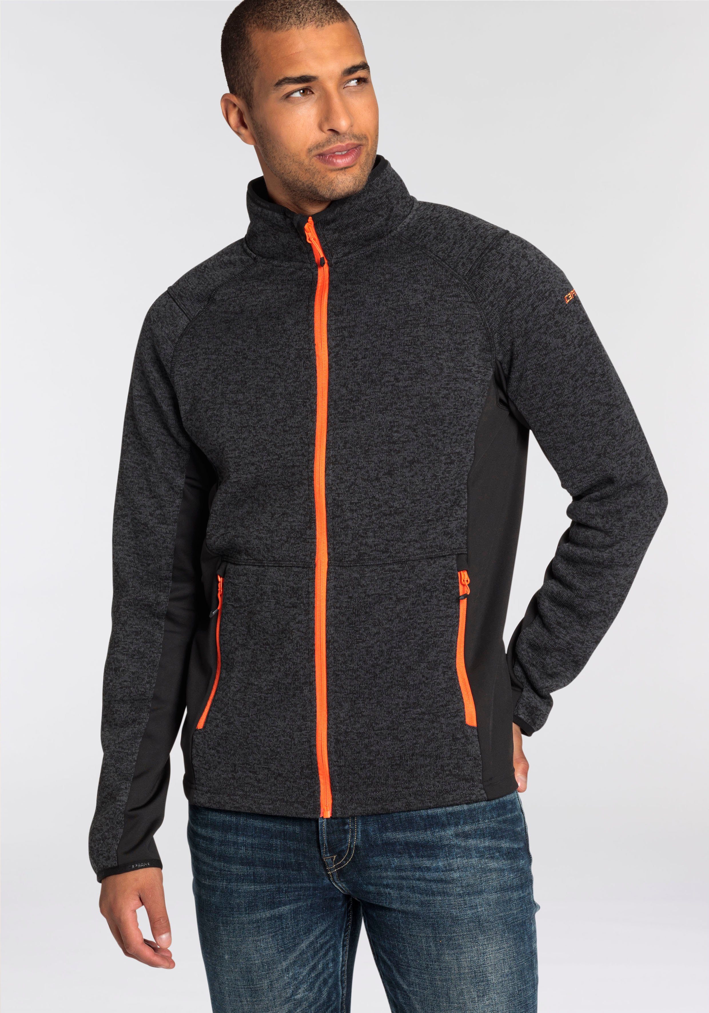 Icepeak Funktionsjacke ICEPEAK BODE mit kontrastfarbener Logostickerei am Oberarm