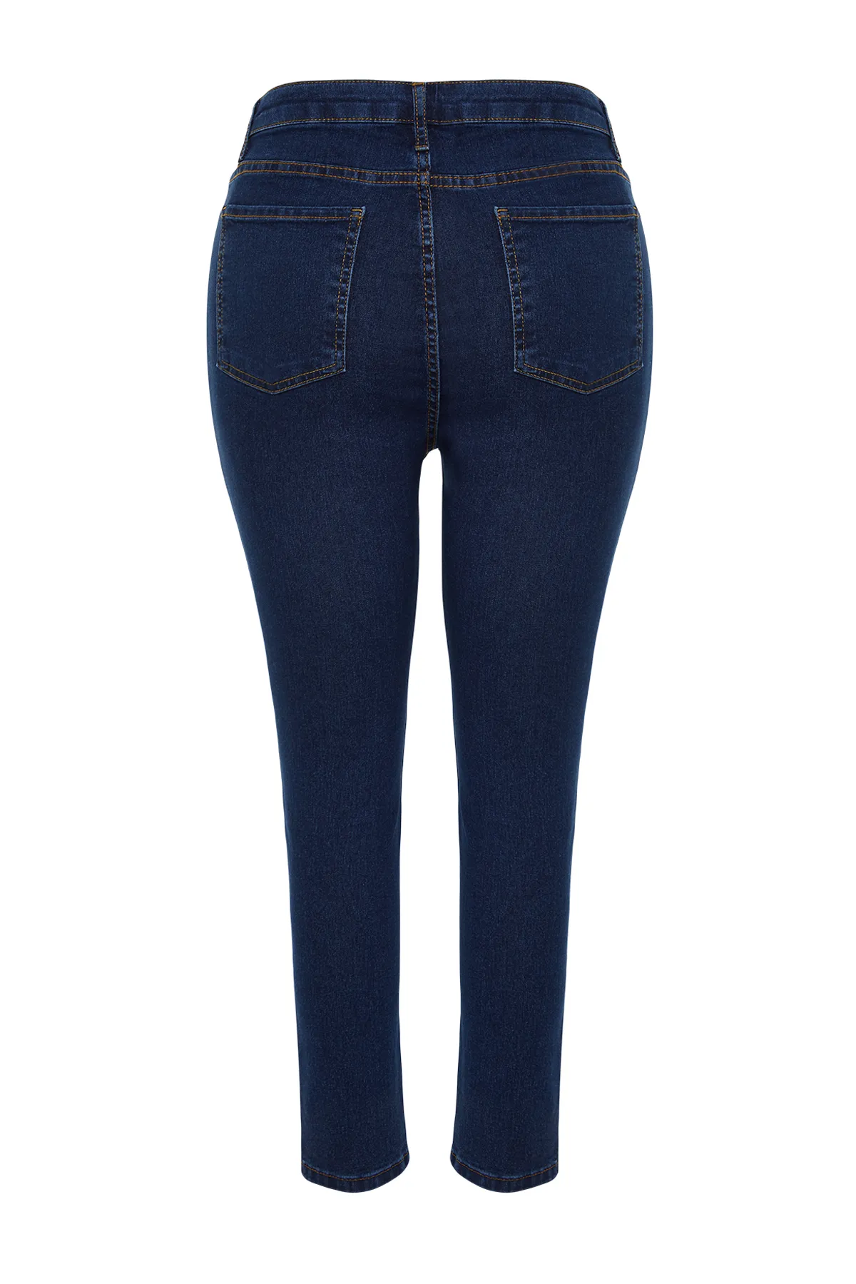 Trendyol Curve  Blaue, extra flexible Röhrenjeans TBBSS24CJ00006