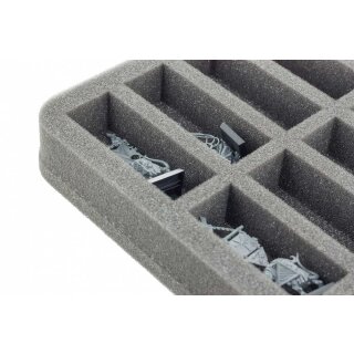 Feldherr 35 mm Half-Size Schaumstoff mit 12 länglichen Fächern