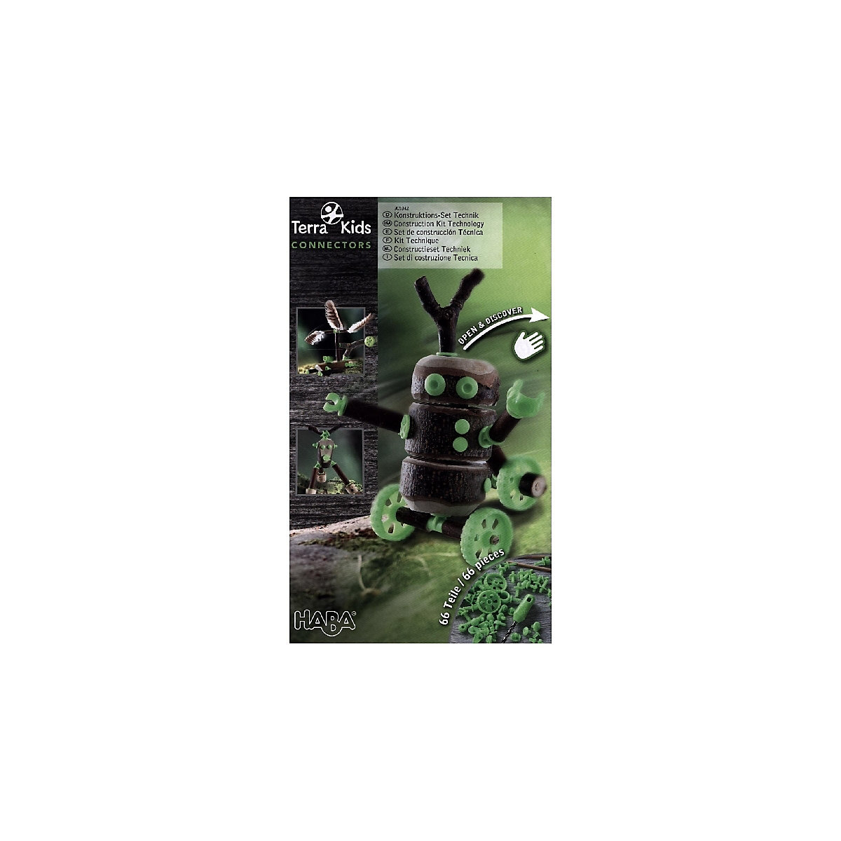 HABA 305342 Terra Kids Connectors – Konstruktions-Set Technik