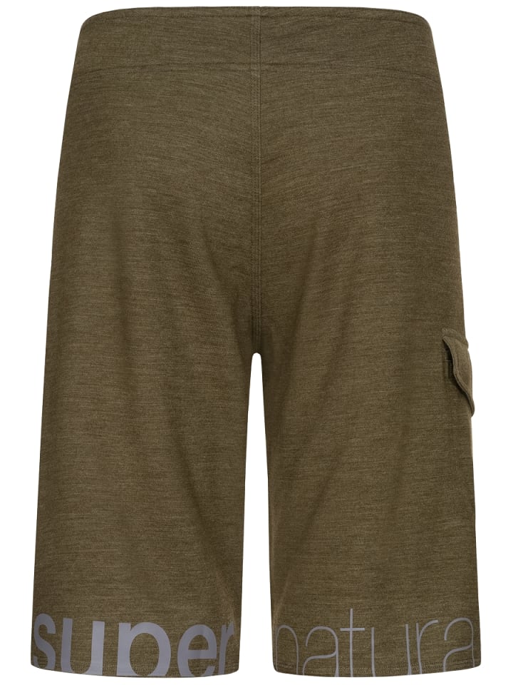 super.natural Merino Shorts M ALL DAY SHORTS in dunkelgrün günstig kaufen