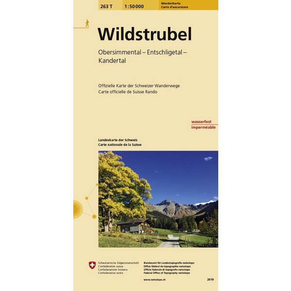 Swisstopo 1 : 50 000 Wildstrubel - Wanderkarte