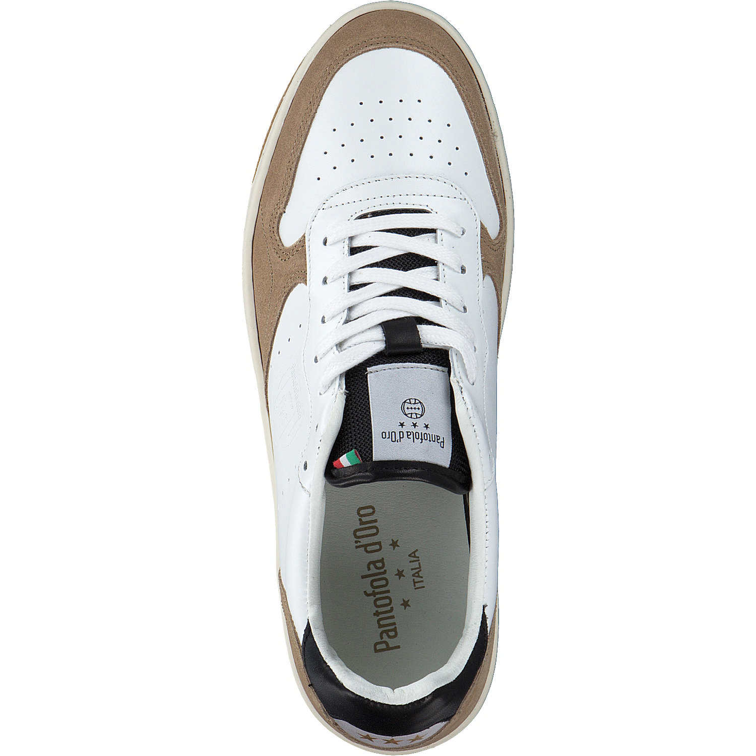 Pantofola d´Oro Vieste Uomo Low 10231065, Klassische- & Business Schuhe, Herren, BRIGHT WHITE/BLACK