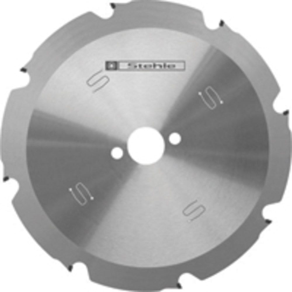 Lâmina de serra FESTOOL de 250 mm com 16 dentes em PCD para corte de fibrocimento.