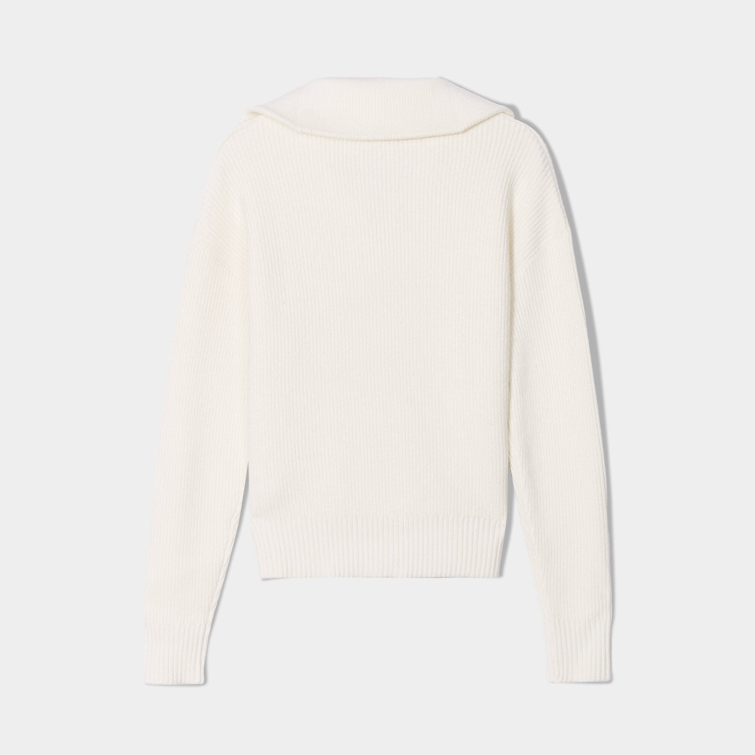 Pull col camionneur ecru femme | Cache Cache
