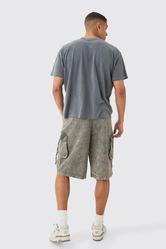Oversize T-Shirt mit Minecraft Gaming Print