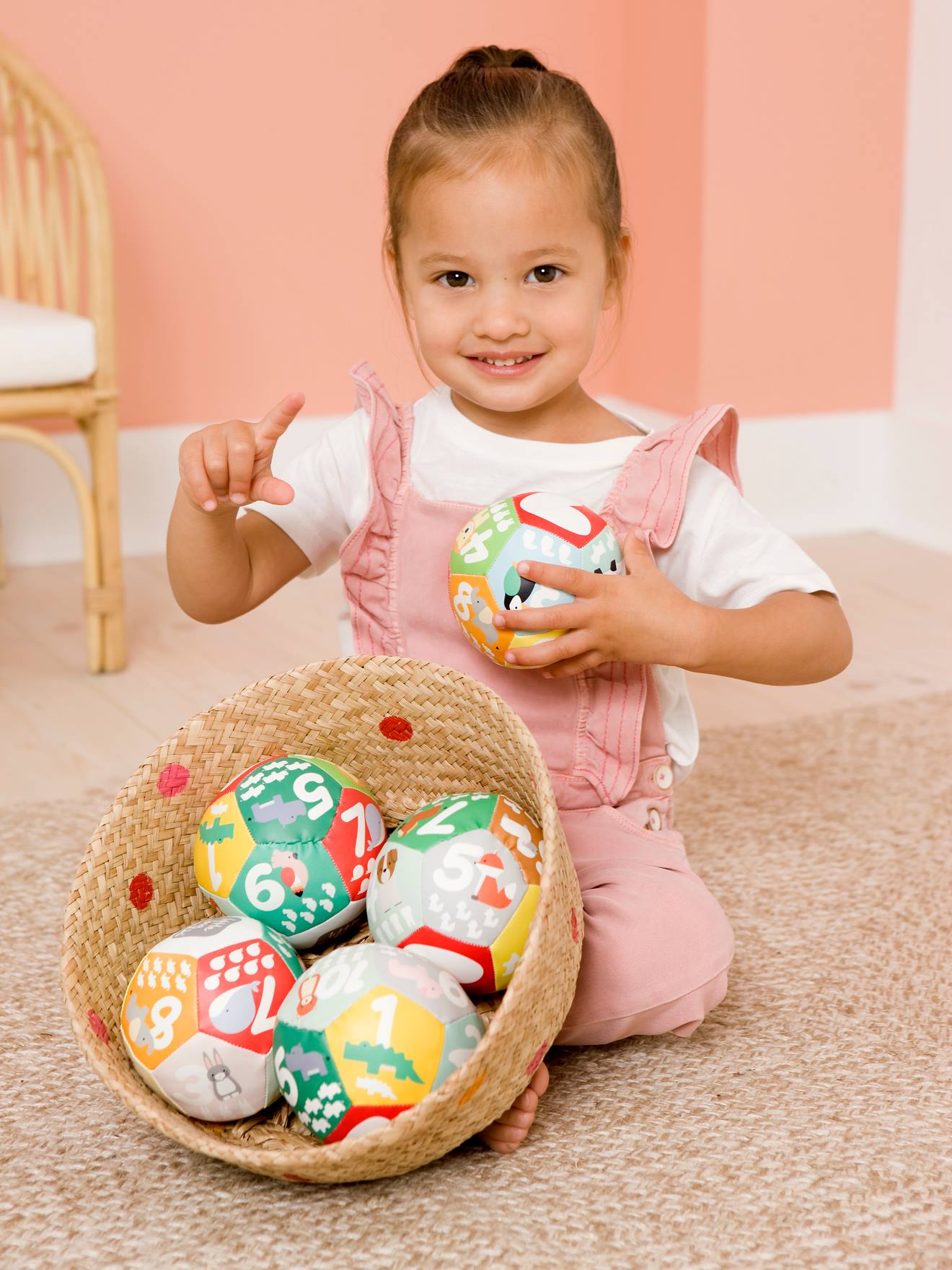 Little big friends Baby Activity-Ball BABYTOLOVE, Dschungelmotiv - mehrfarbig